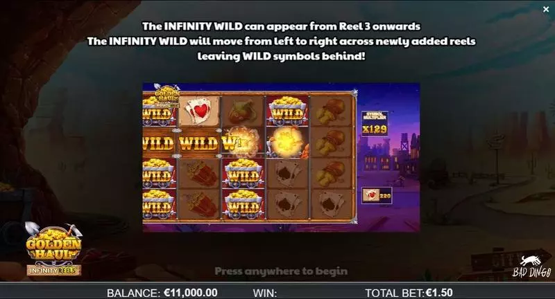 Golden Haul Infinity Reels ReelPlay Slot Info and Rules
