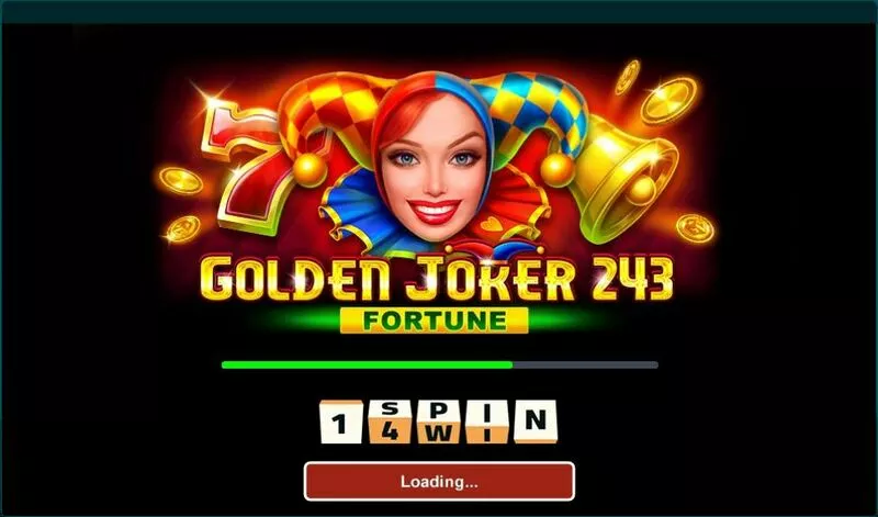 Golden Joker 243 Fortune 1Spin4Win Slot Introduction Screen