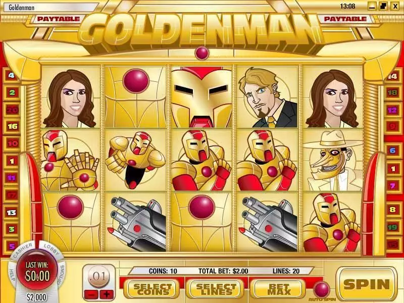 Goldenman Rival Slot Main Screen Reels