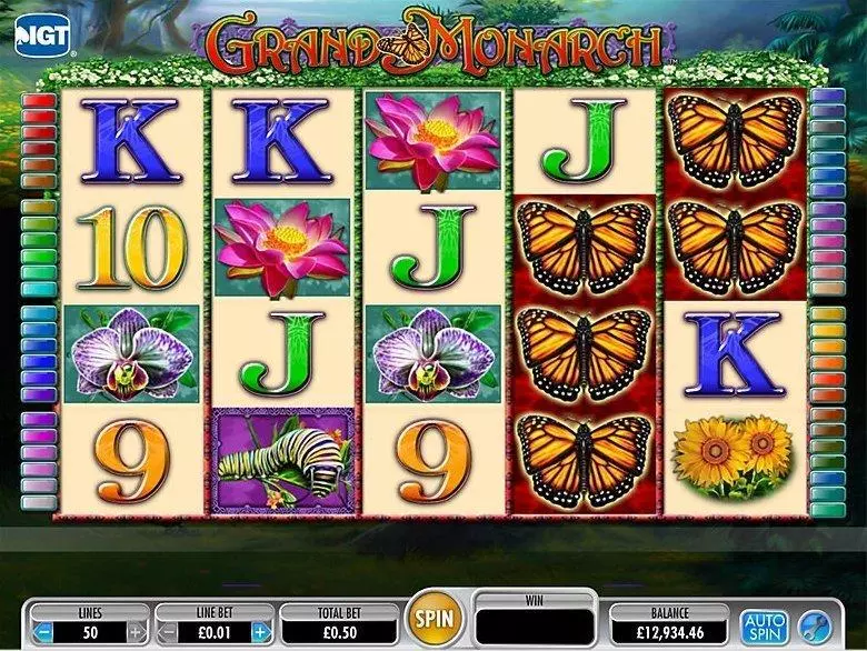 Grand Monarch IGT Slot Introduction Screen