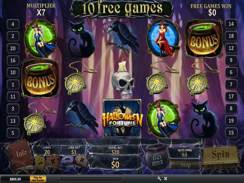 Halloween Fortune PlayTech Slot Bonus 3