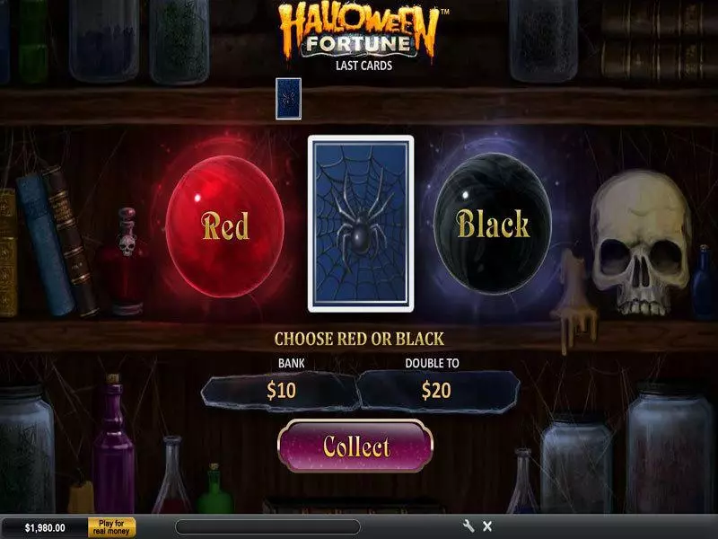 Halloween Fortune PlayTech Slot Gamble Screen