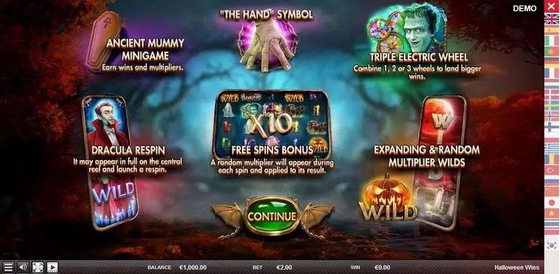 Halloween Wins Red Rake Gaming Slot Info and Rules