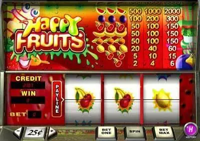 Happy Fruits PlayTech Slot Main Screen Reels