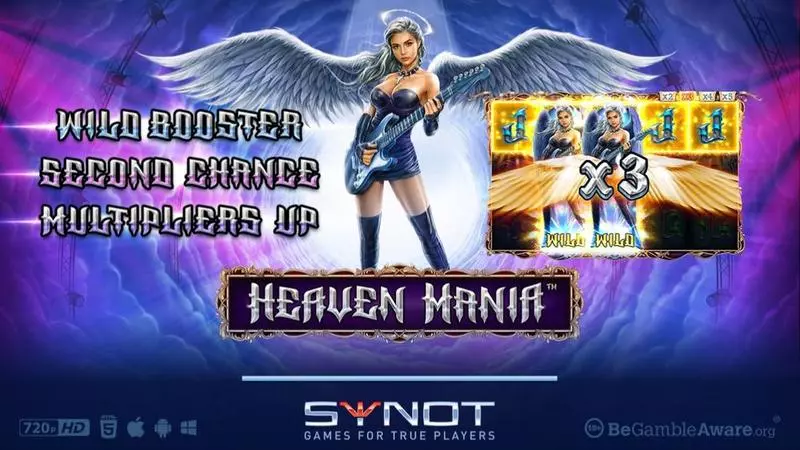 Heaven Mania Synot Games Slot Introduction Screen