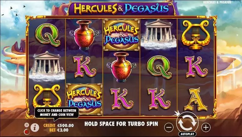 Hercules and Pegasus Pragmatic Play Slot Main Screen Reels