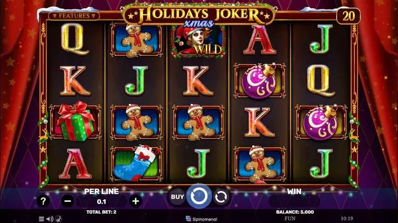 Holidays Joker – Xmas Spinomenal Slot Main Screen Reels