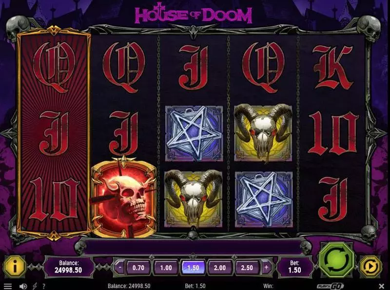 House of Doom Play'n GO Slot Main Screen Reels
