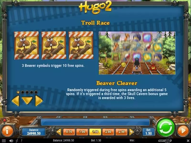 Hugo 2 Play'n GO Slot Bonus 3