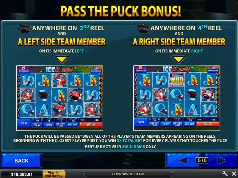 Ice Hockey PlayTech Slot Bonus 3