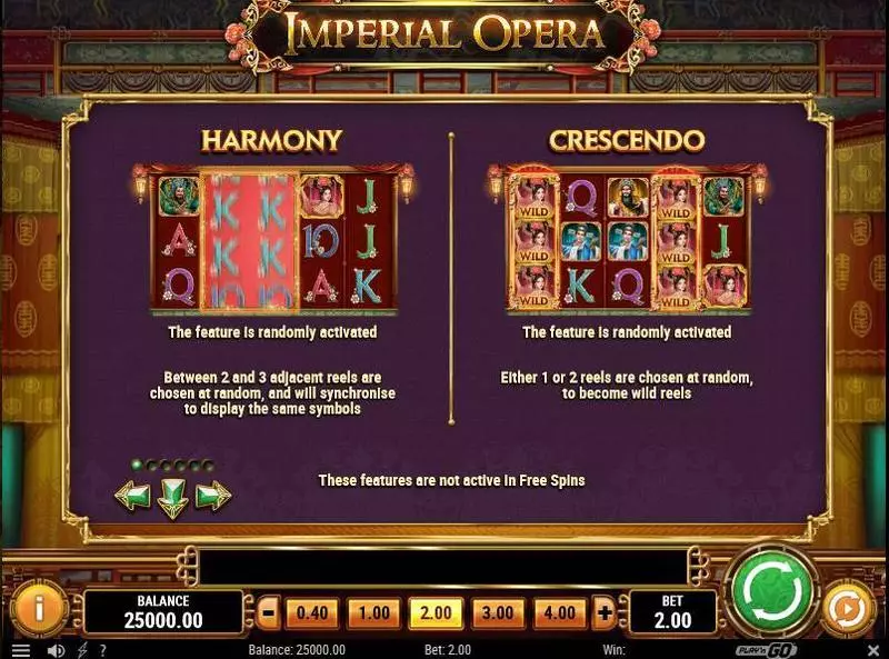Imperial Opera Play'n GO Slot Bonus 1
