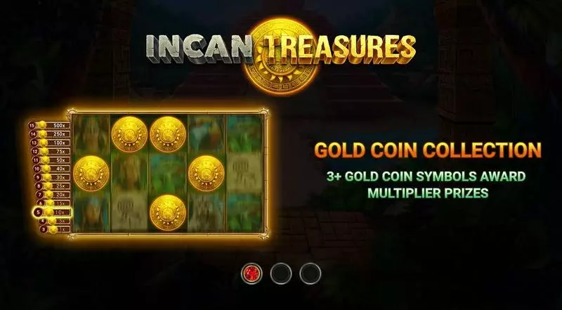 Incan Treasures Wizard Games Slot Introduction Screen
