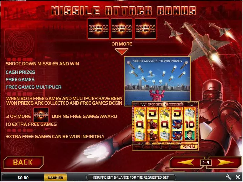 Iron Man PlayTech Slot Bonus 1