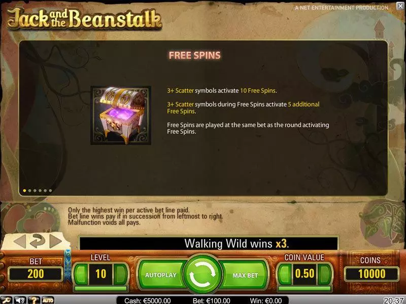 Jack and the Beanstalk NetEnt Slot Bonus 2