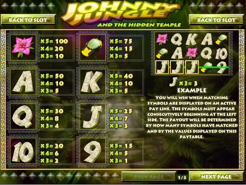 Johnny Jungle Rival Slot Info and Rules