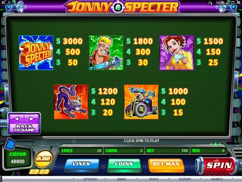 Jonny Specter Microgaming Slot Info and Rules