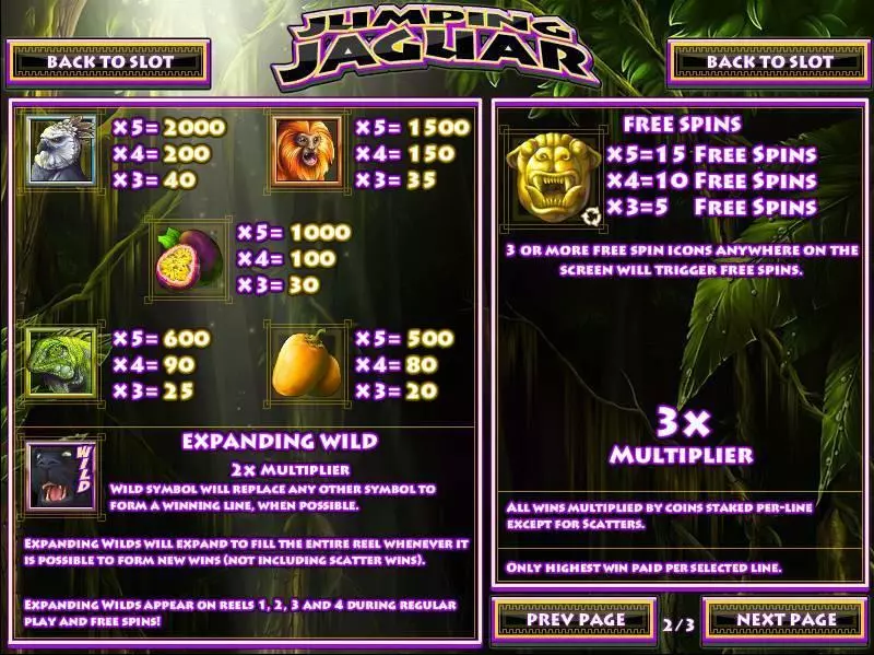 Jumping Jaguar Rival Slot Bonus 1