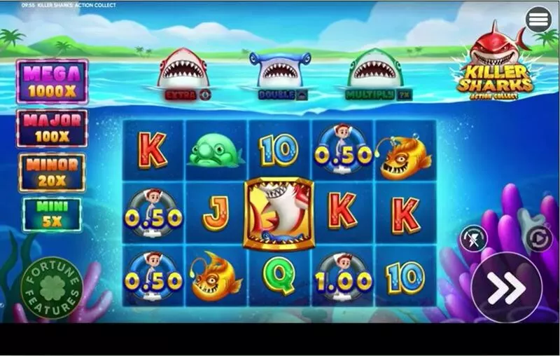 Killer Sharks  Slot Main Screen Reels
