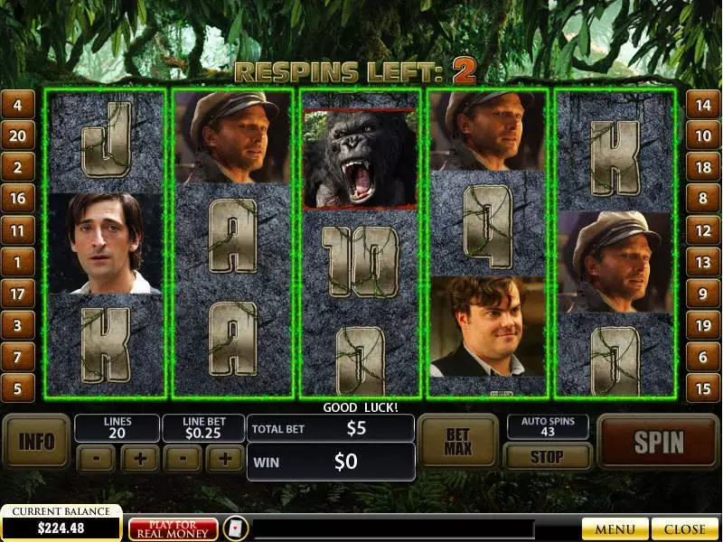 King Kong PlayTech Slot Bonus 2