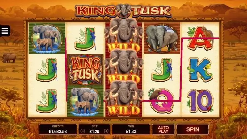 King Tusk Microgaming Slot Bonus 1