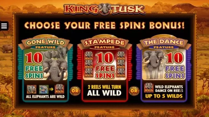 King Tusk Microgaming Slot Free Spins Feature