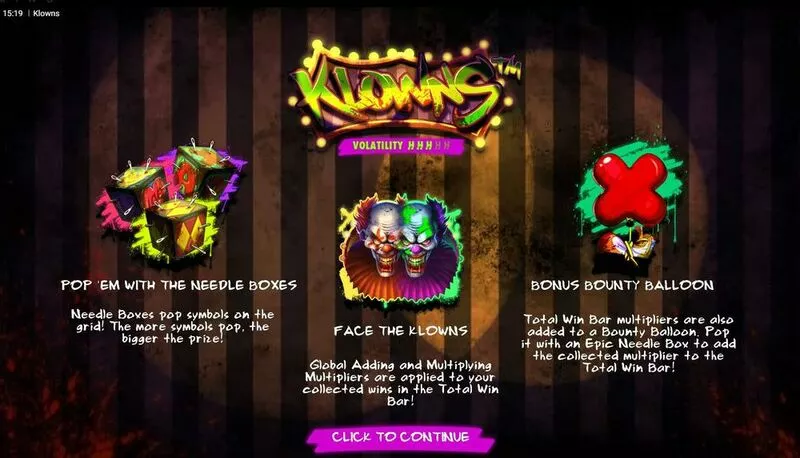 Klowns Hacksaw Gaming Slot Info and Rules