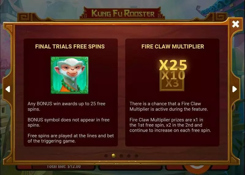 Kung Fu Rooster RTG Slot Bonus 1