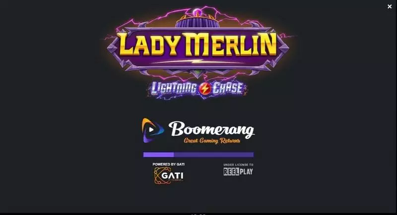 Lady Merlin Lightning Chase ReelPlay Slot Introduction Screen