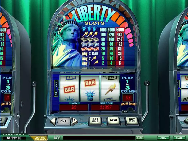 Liberty PlayTech Slot Main Screen Reels