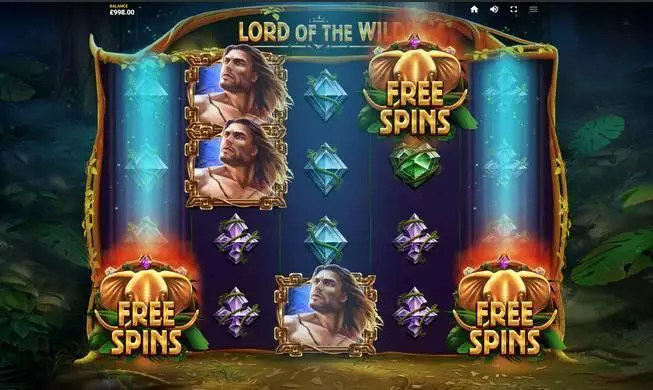 Lord of the Wilds Red Tiger Gaming Slot Main Screen Reels