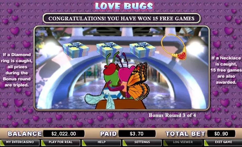 Love Bugs CryptoLogic Slot Bonus 1