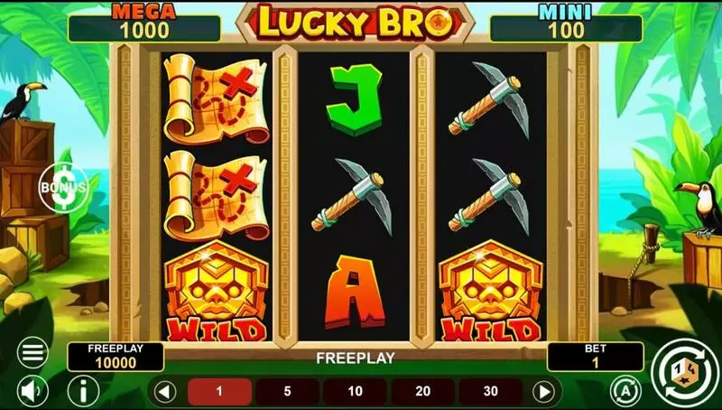 LUCKY BRO HOLD AND WIN 1Spin4Win Slot Main Screen Reels