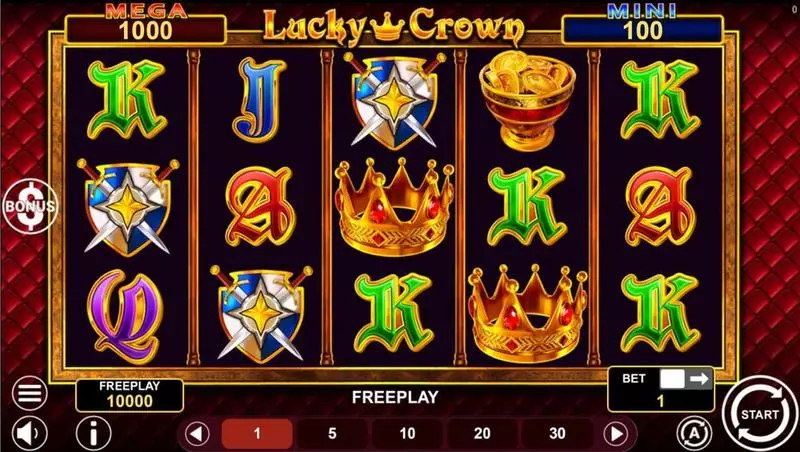 Lucky Crown Hold and Win 1Spin4Win Slot Main Screen Reels