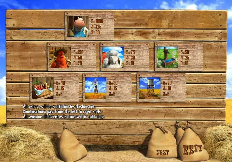 Lucky Farmer Sheriff Gaming Slot Info and Rules