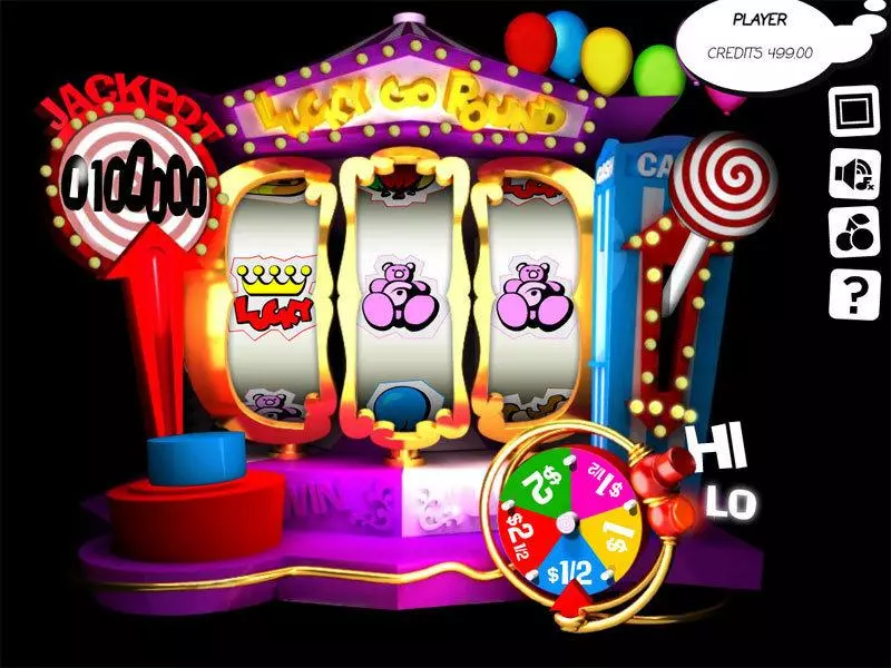 Lucky Go Round Slotland Software Slot Main Screen Reels
