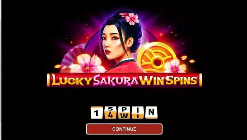 LUCKY SAKURA WIN SPINS 1Spin4Win Slot Introduction Screen