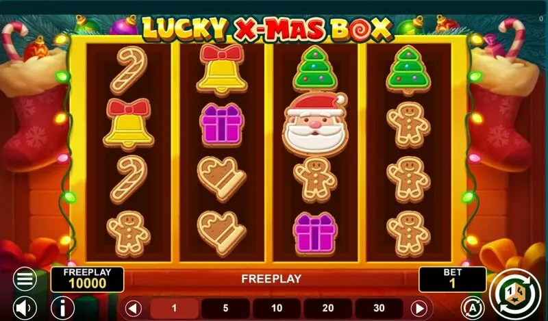 Lucky Xmas Box 1Spin4Win Slot Main Screen Reels