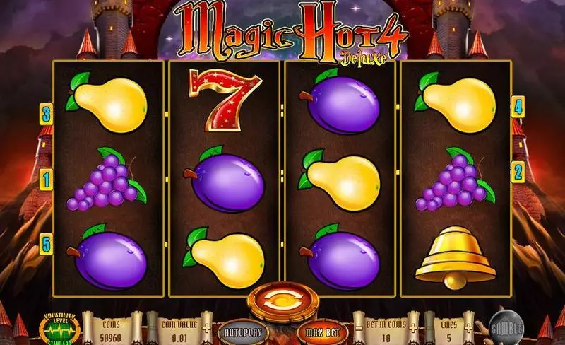 Magic Hot 4 Deluxe Wazdan Slot Main Screen Reels