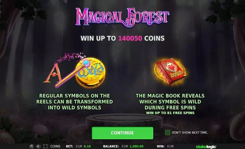 Magical Forest StakeLogic Slot Info and Rules