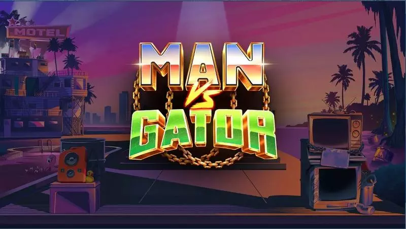Man vs Gator Elk Studios Slot Introduction Screen