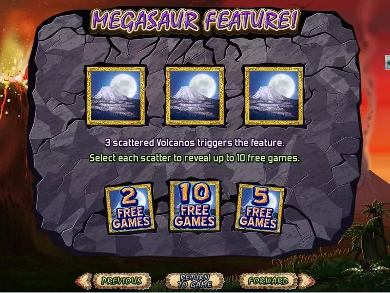 Megasaur RTG Slot Info and Rules