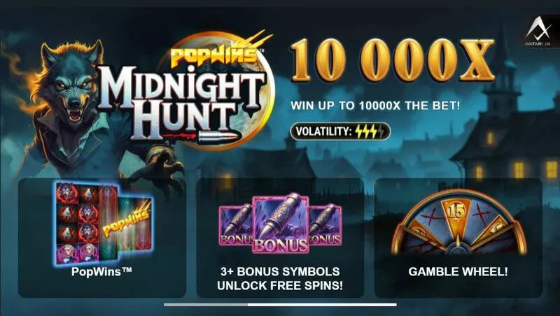 Midnight Hunt AvatarUX Slot Introduction Screen
