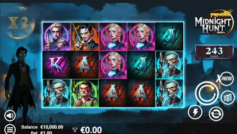 Midnight Hunt AvatarUX Slot Main Screen Reels