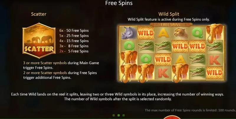 Mighty Africa Playson Slot Info and Rules