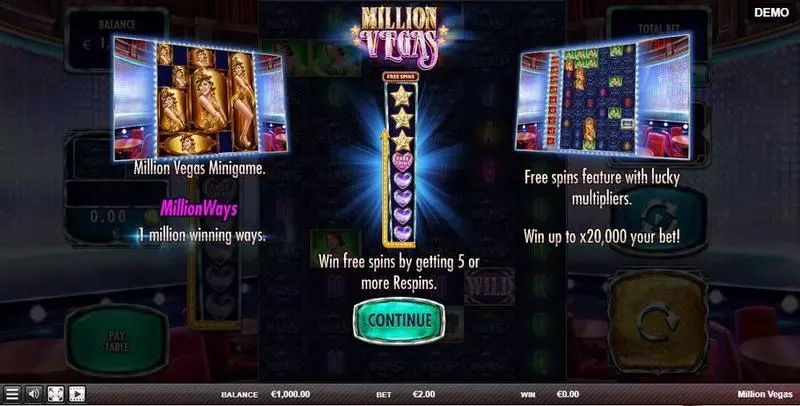 Million Vegas Red Rake Gaming Slot Info and Rules