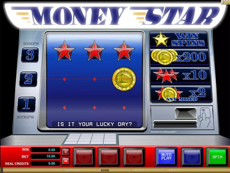 Money Star Microgaming Slot Main Screen Reels