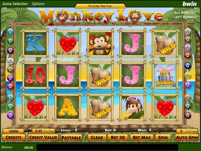 Monkey Love Amaya Slot Main Screen Reels