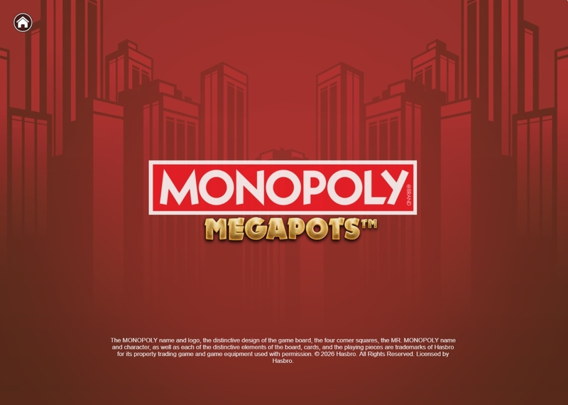 Monopoly Megapots Big Time Gaming Slot Introduction Screen