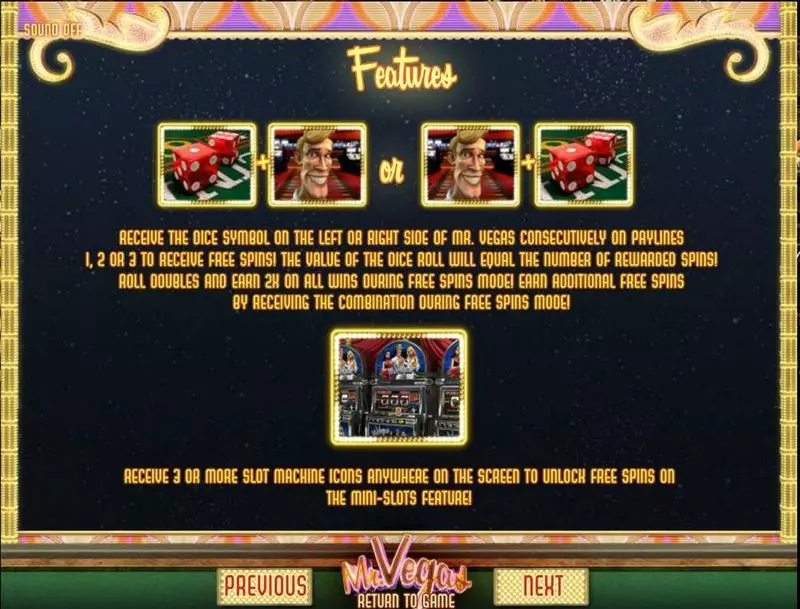 Mr Vegas BetSoft Slot Free Spins Feature