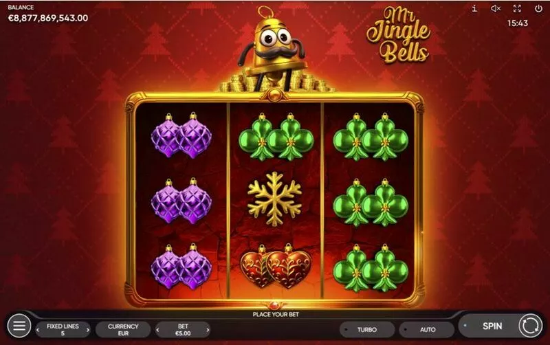 Mr. Jingle Bells Endorphina Slot Main Screen Reels